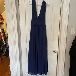 Lulu’s Heavenly Hues Navy Blue Maxi Dress